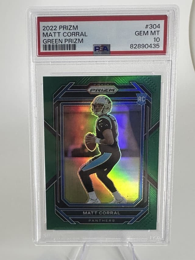 Matt Corral Panini Prizm #304 Green Prizm