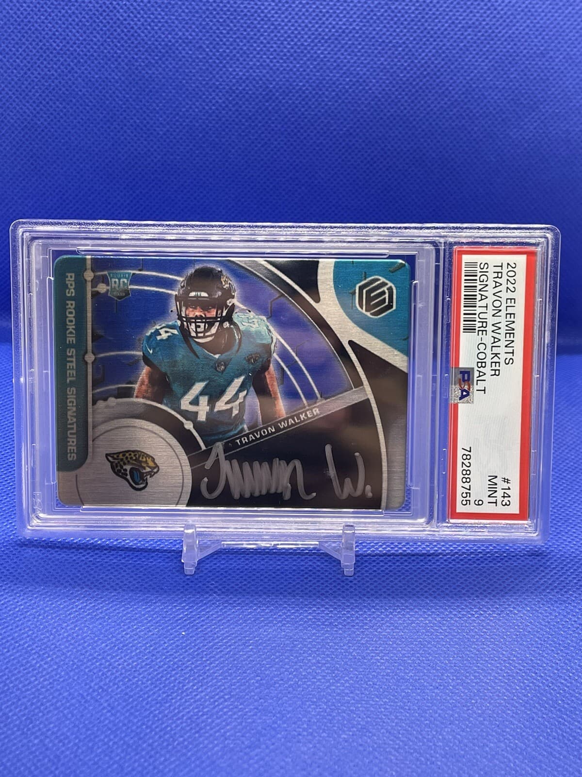 Travon Walker Panini Elements #143 Signature-Cobalt