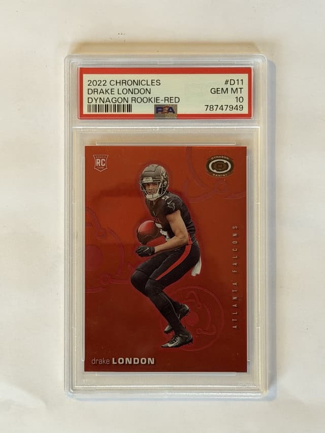 Drake London Panini Chronicles Dynagon Rookies #D11 Red