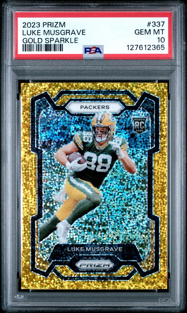 Luke Musgrave Panini Prizm #337 Gold Sparkle