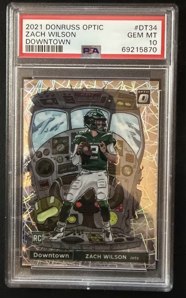 Zach Wilson Panini Donruss Optic Downtown #DT34 Base