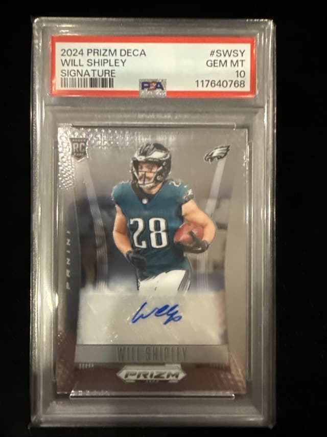 Will Shipley Panini Prizm Deca Signatures #SWSY Base