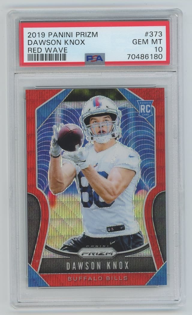 Dawson Knox Panini Prizm #373 Red Wave