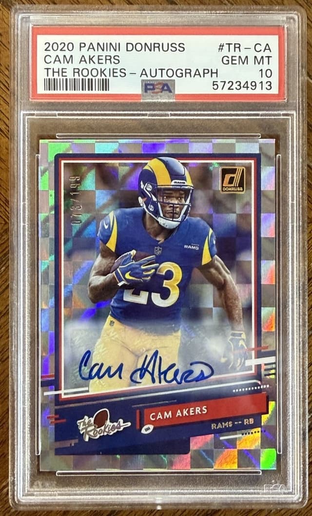Cam Akers Panini Donruss the Rookies #TRCA Autograph