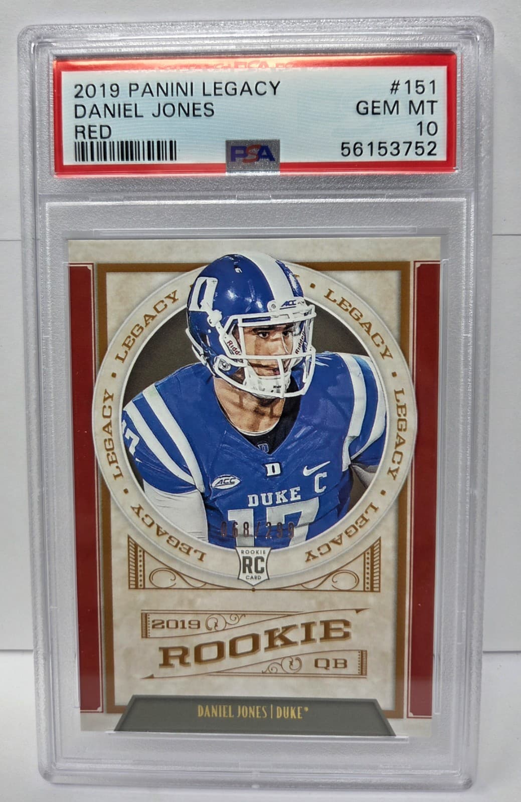 Daniel Jones Panini Legacy #151 Red