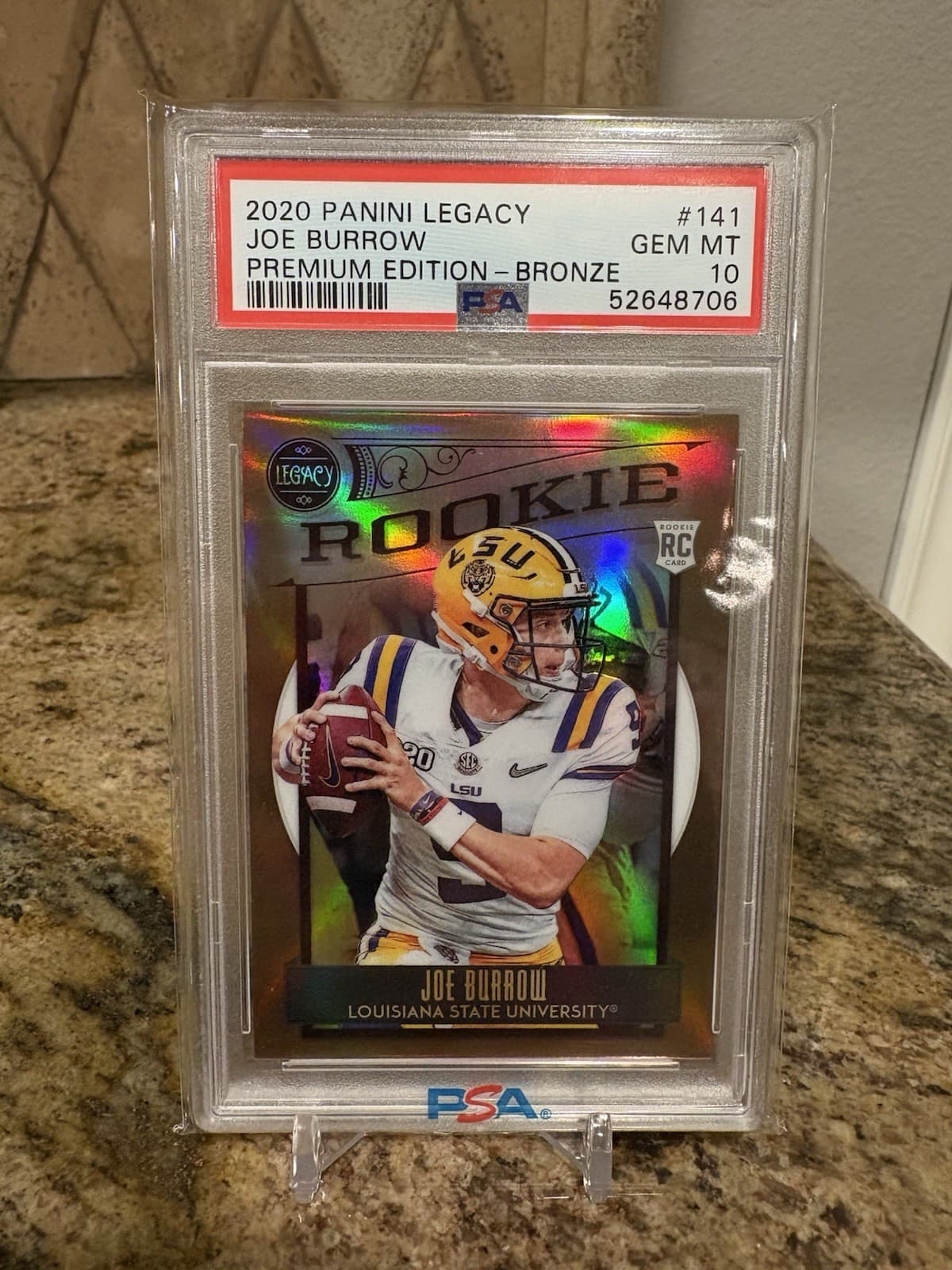 Joe Burrow Panini Legacy #141 Premium Edition-Bronze