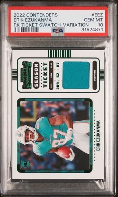 Erik Ezukanma Panini Contenders Rookie Ticket Swatches #EEZ Variation