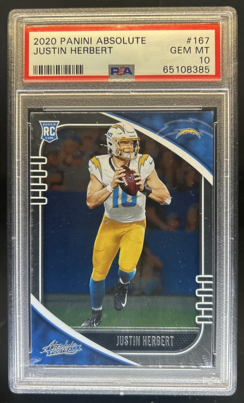 Justin Herbert Panini Absolute #167 Retail