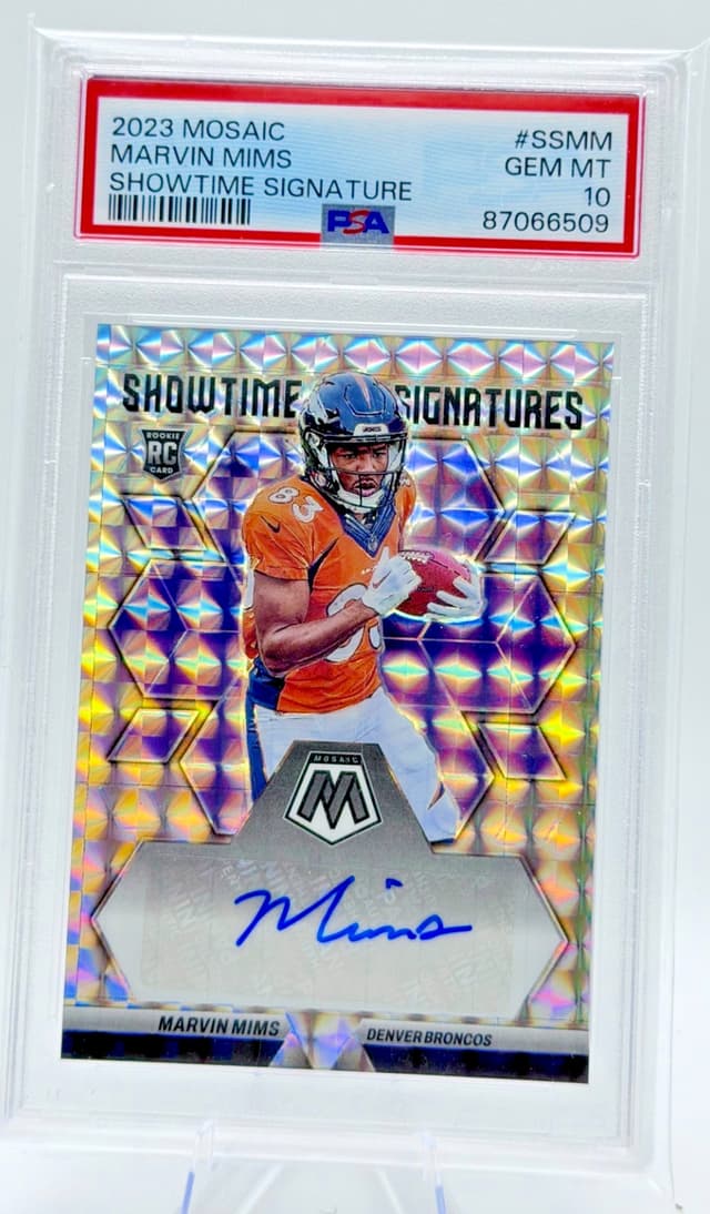 Marvin Mims Panini Mosaic Showtime Signature #SSMM Base