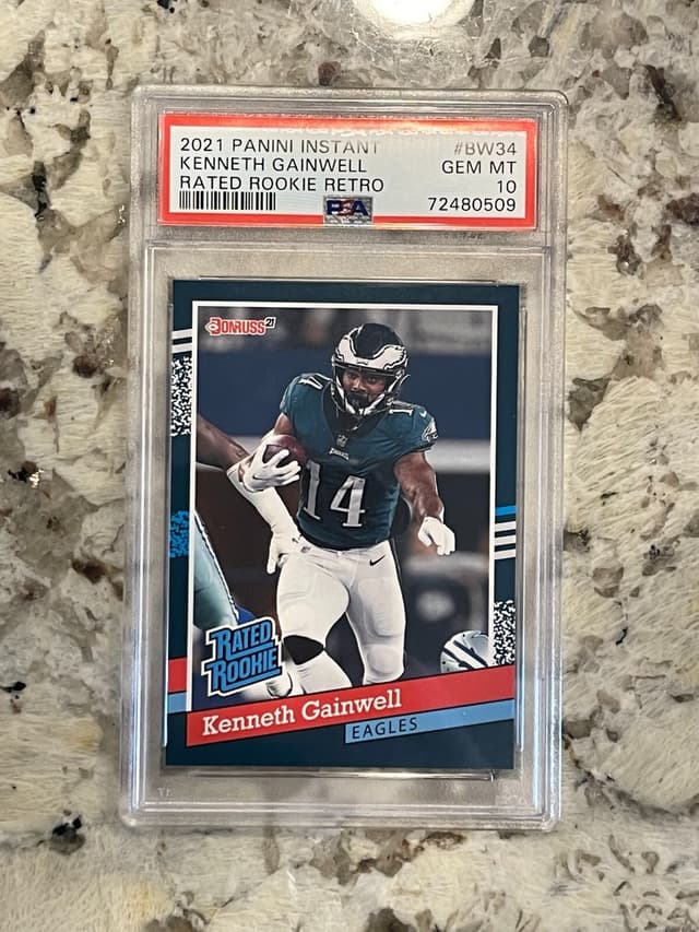 Kenneth Gainwell Panini Instant Rated Rookie Retro #BW34 Base