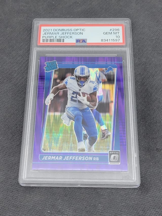 Jermar Jefferson Panini Donruss Optic #296 Purple Shock