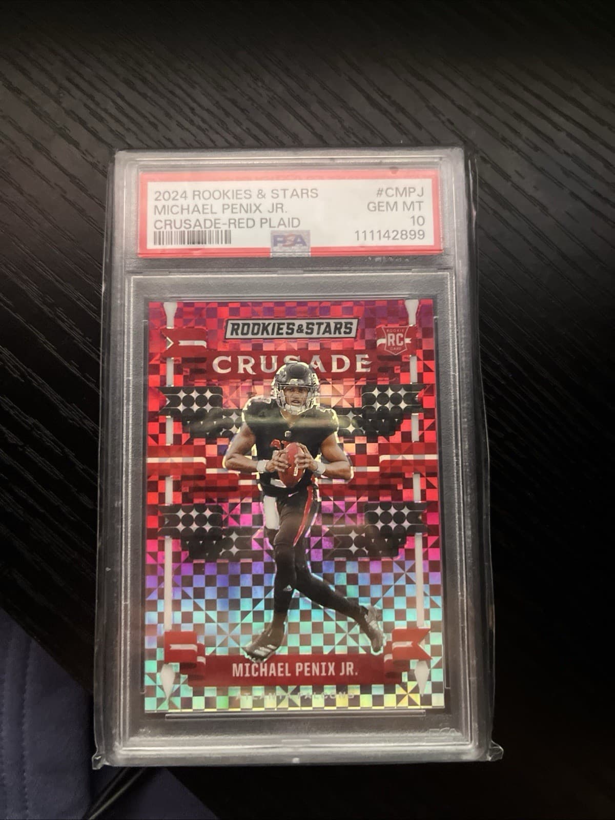 Michael Penix Panini Rookies & Stars Crusade #CMPJ Red Plaid