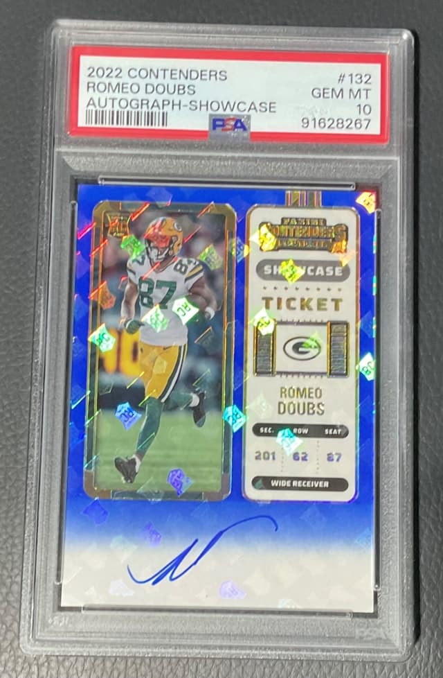 Romeo Doubs Panini Contenders #132 Autograph-Showcase