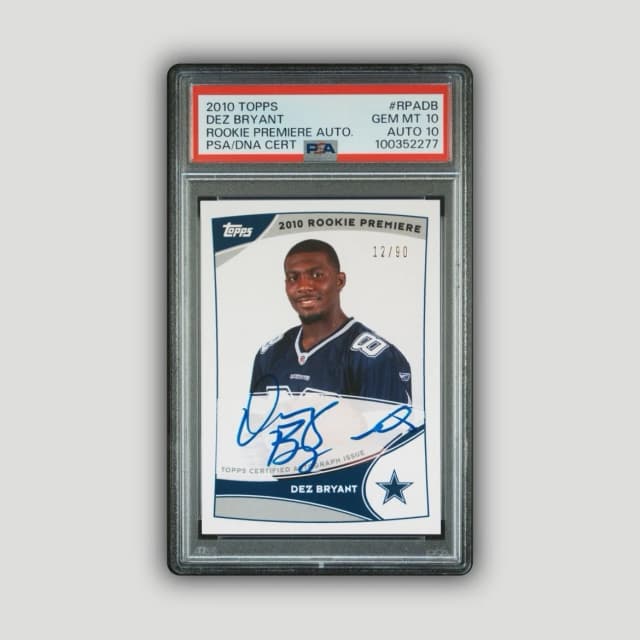 Dez Bryant Topps Rookie Premiere Autographs #RPADB Base