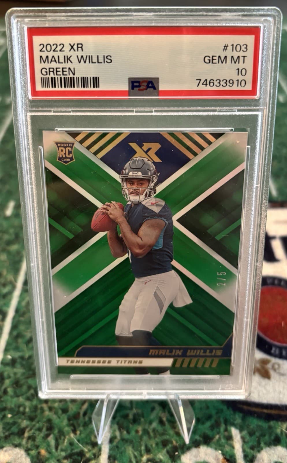 Malik Willis Panini XR #103 Green