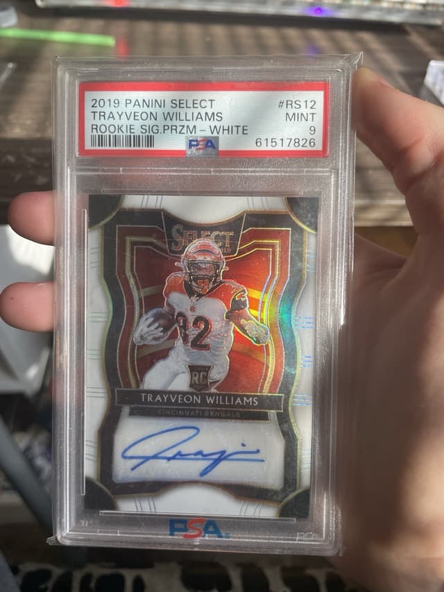 Trayveon Williams Panini Select Rookie Signature Prizm #RS12 White