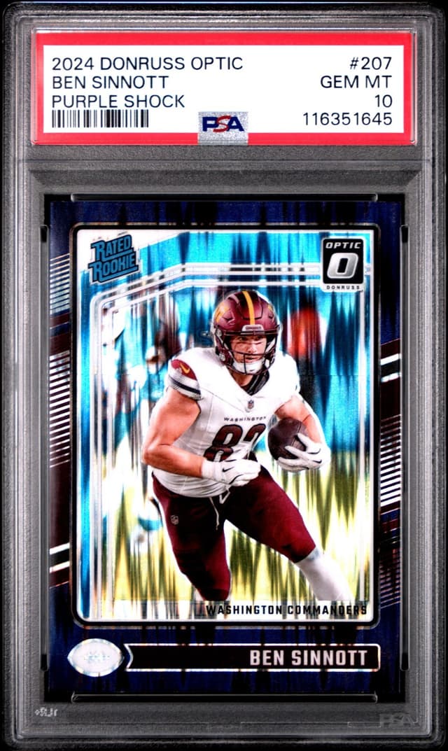 Ben Sinnott Panini Donruss Optic #207 Purple Shock