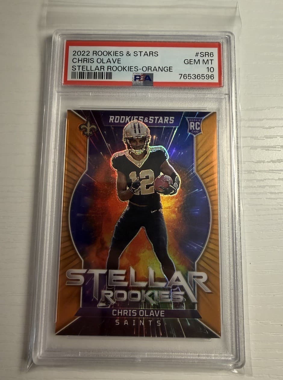 Chris Olave Panini Rookies & Stars Stellar Rookies #SR6 Orange