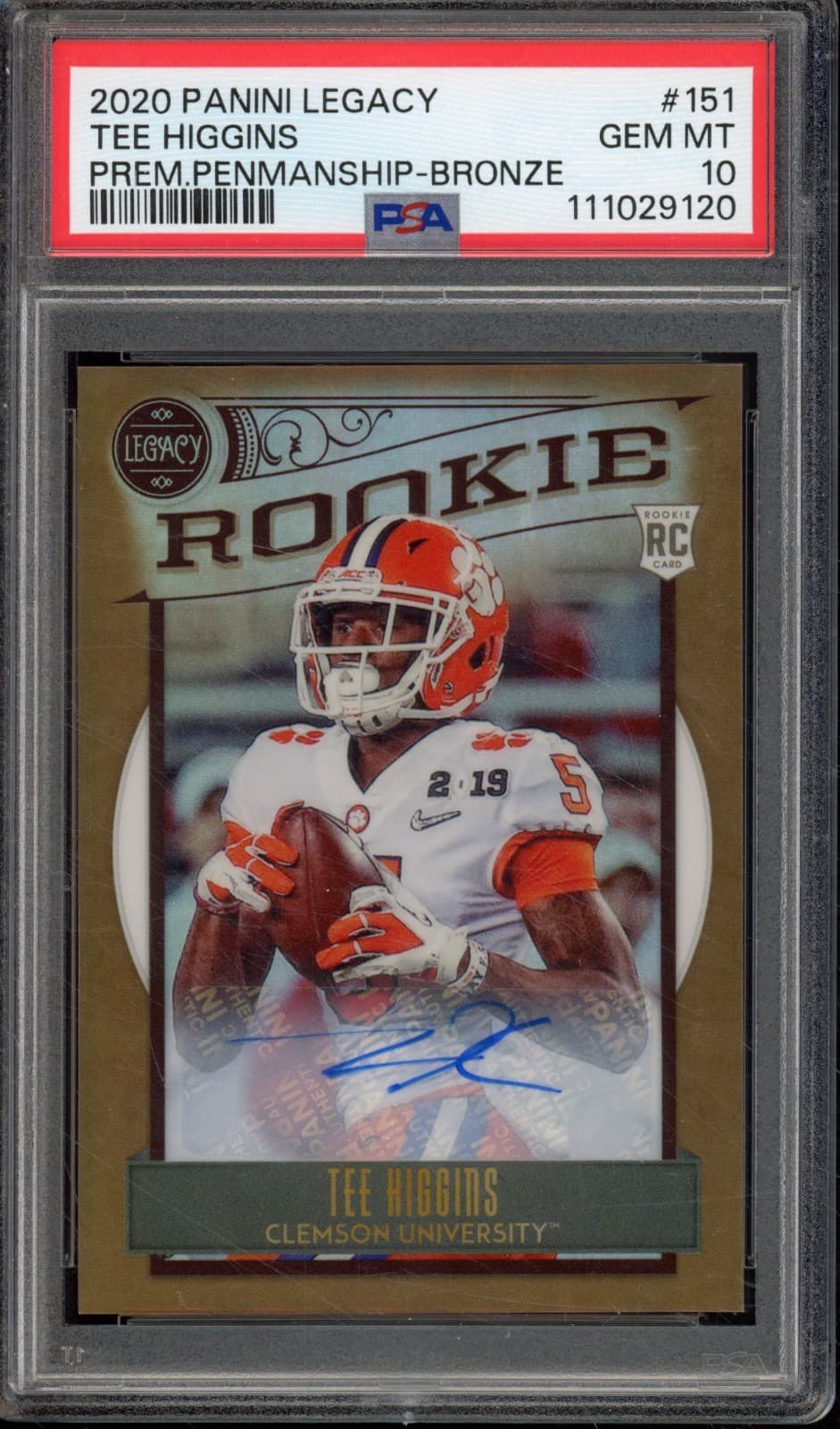 Tee Higgins Panini Legacy #151 Premium Edition-Bronze