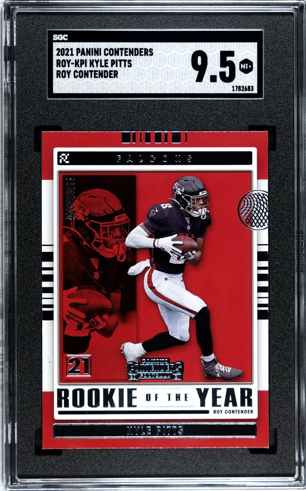 Kyle Pitts Panini Contenders Rookie of the Year Contenders #ROYKPI Gold