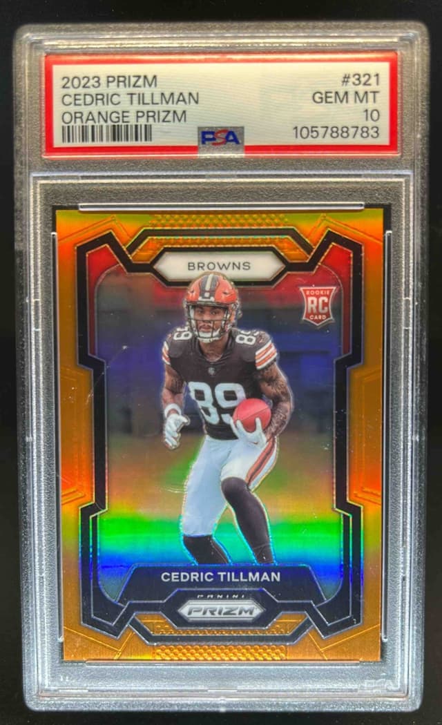 Cedric Tillman Panini Prizm #321 Orange