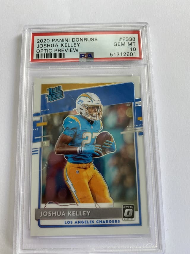 Joshua Kelley Panini Donruss #P338 Optic Preview