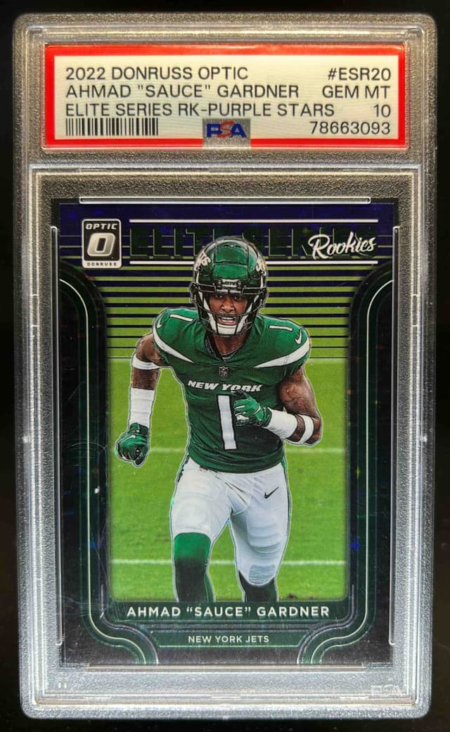 Sauce Gardner Panini Donruss Optic the Elite Series Rookies #ESR20 Purple Stars