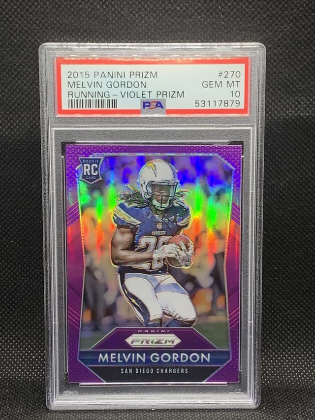 Melvin Gordon Panini Prizm #270 Running-Violet Prizm