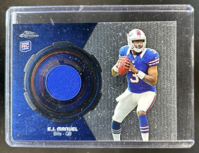 EJ Manuel Topps Chrome Rookie Relics #RREJM Base