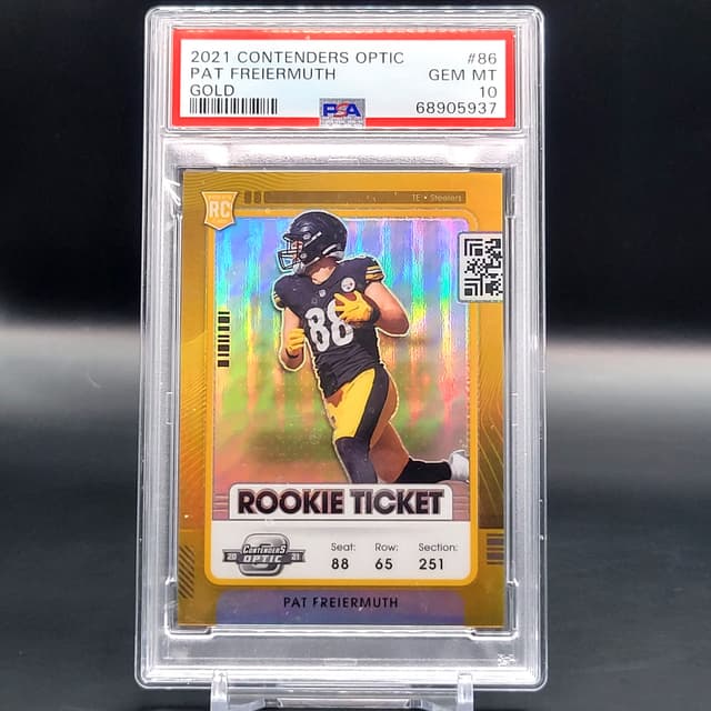 Pat Freiermuth Panini Contenders Optic #86 Gold