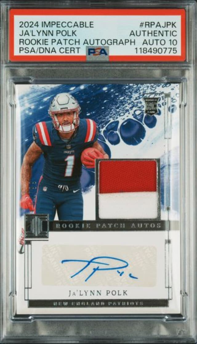 Ja'Lynn Polk Panini Impeccable Rookie Patch Autographs #RPAJPK Base