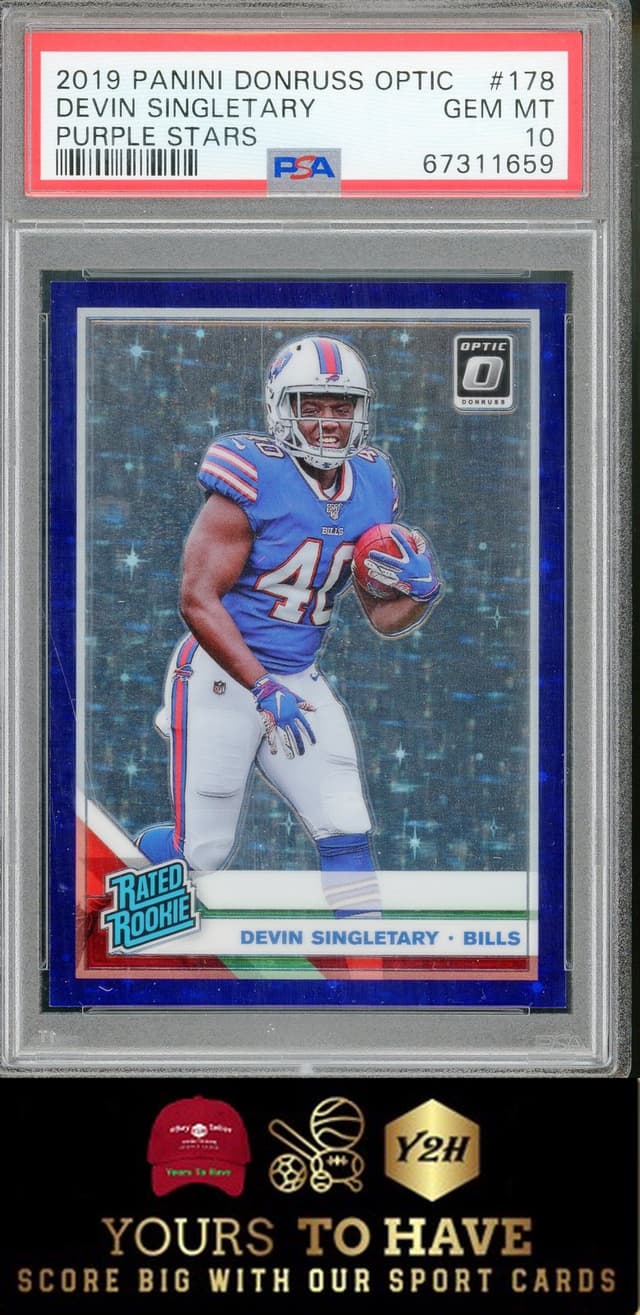 Devin Singletary Panini Donruss Optic #178 Purple Stars
