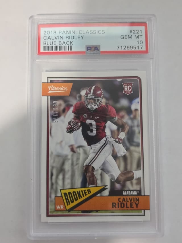 Calvin Ridley Panini Classics #221 Blue Back