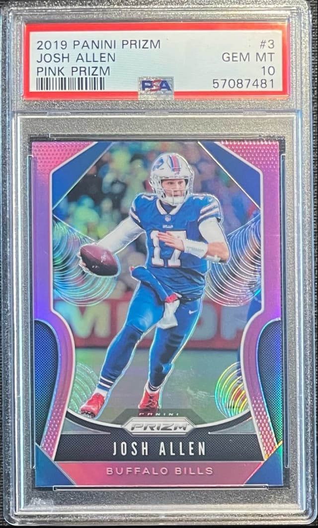 Josh Allen Panini Prizm #3 Pink Prizm