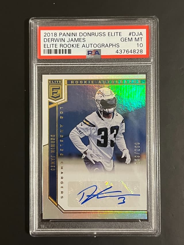 Derwin James Panini Donruss Elite Elite Rookie Autographs #DJA Base