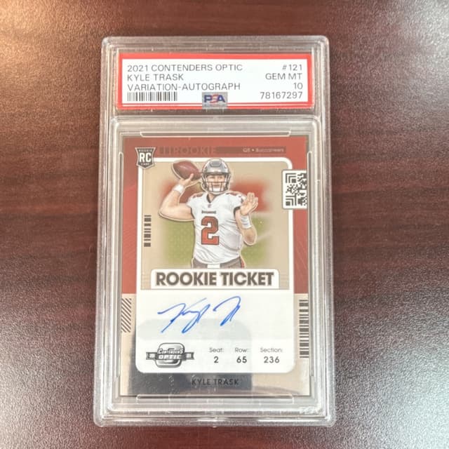 Kyle Trask Panini Contenders Optic #121 Variation-Autograph