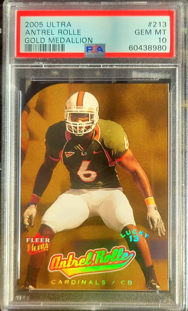 Antrel Rolle Ultra Gold Medallion #213 Gold Medallion