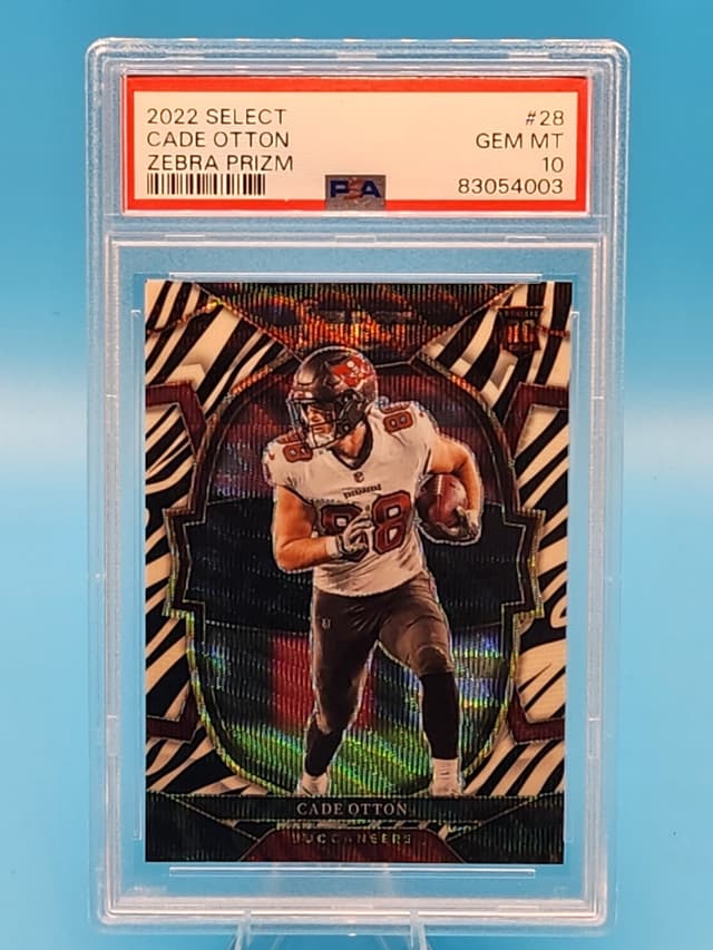 Cade Otton Panini Select #28 Die-Cut Zebra Prizm