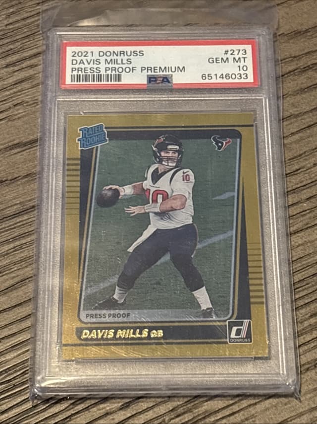 Davis Mills Panini Donruss #273 Press Proof Premium