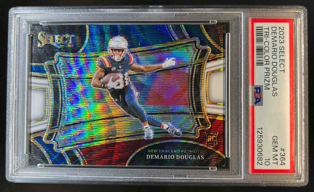 Demario Douglas Panini Select #364 Tri-Color Prizm