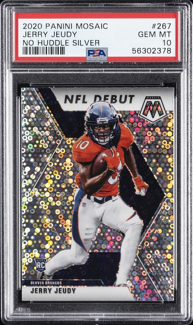 Jerry Jeudy Panini Mosaic #267 No Huddle Silver