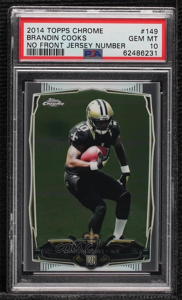 Brandin Cooks Topps Chrome #149 No Front Jersey Number