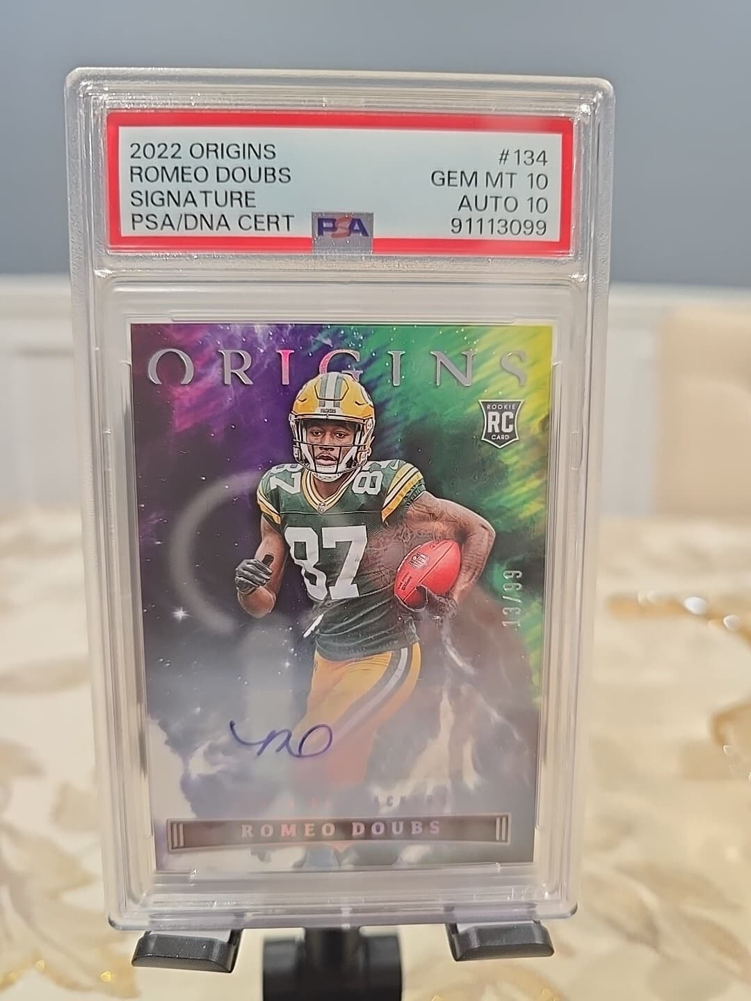 Romeo Doubs Panini Origins #134 Signature