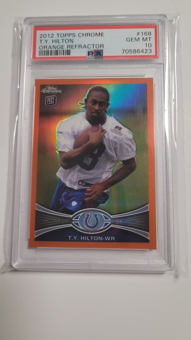 T.Y. Hilton Topps Chrome #168 Orange Refractor