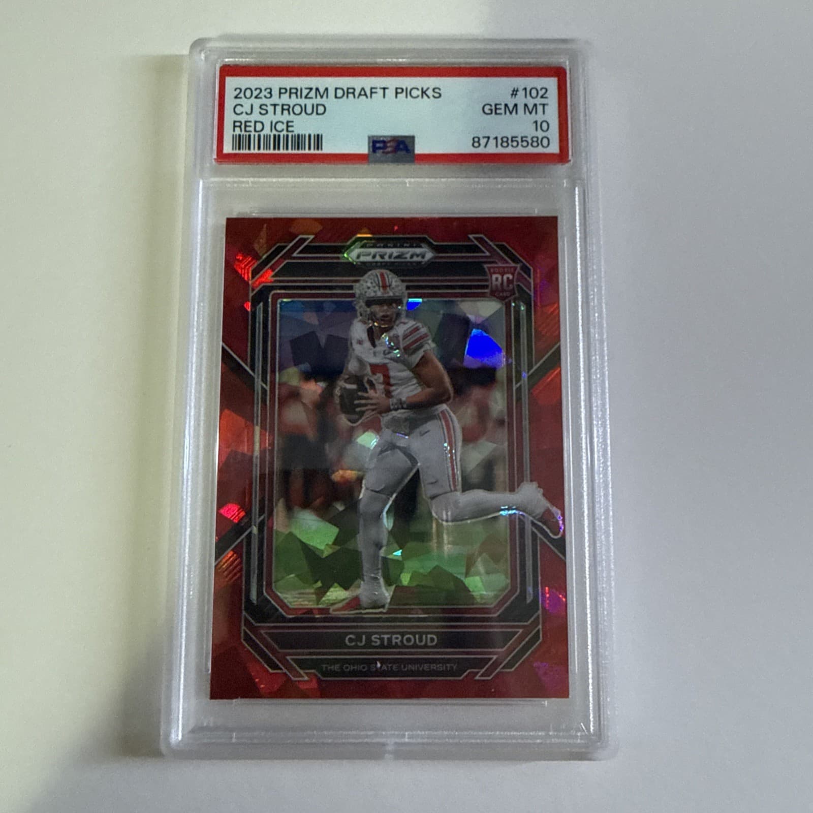 C.J. Stroud Panini Prizm Draft Picks #102 Red Ice