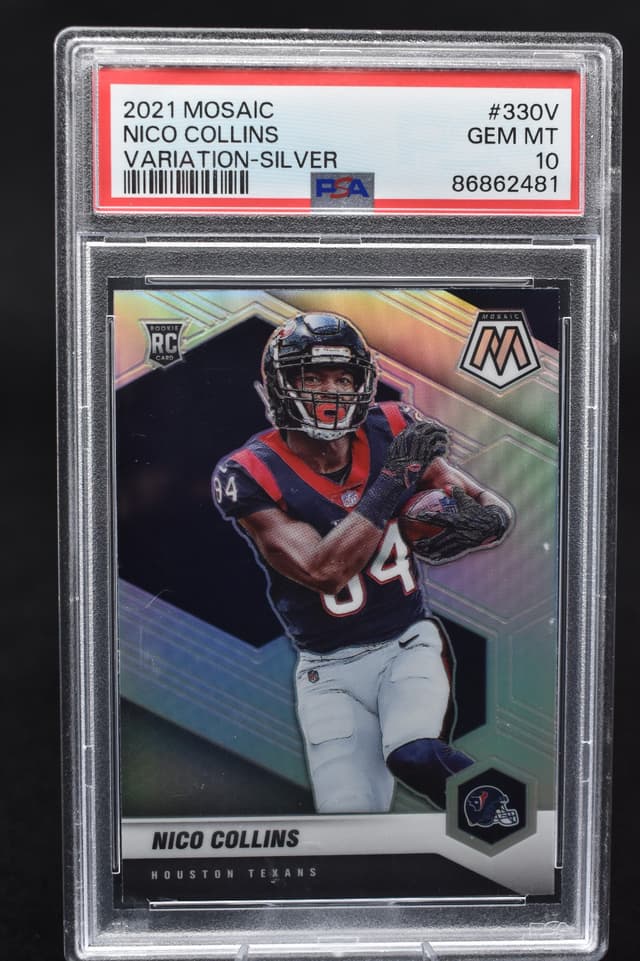 Nico Collins Panini Mosaic #330V Variation-Silver