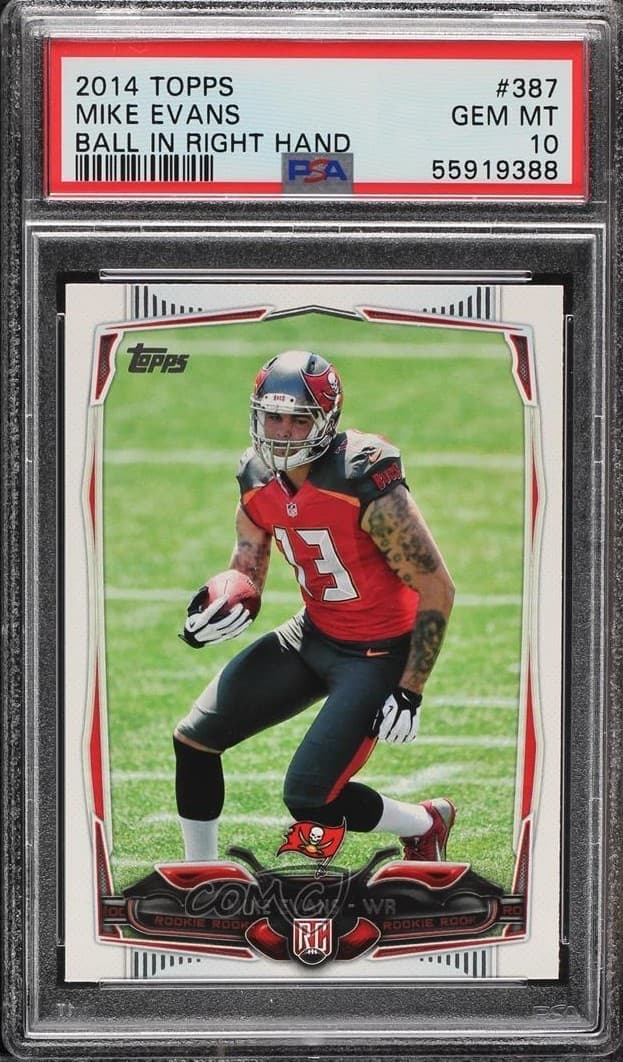 Mike Evans Topps #387 Ball in Right Hand