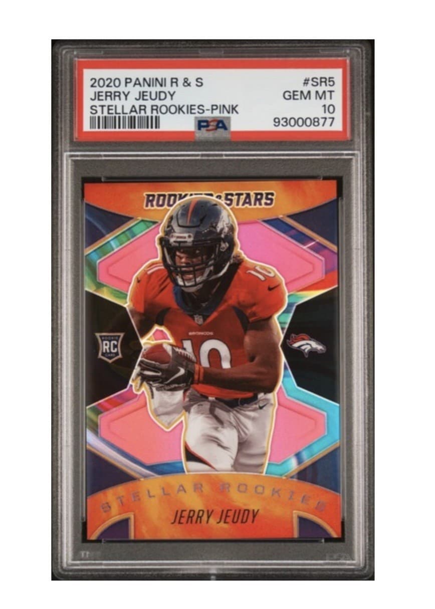 Jerry Jeudy Panini Rookies & Stars Stellar Rookies #SR5 Pink