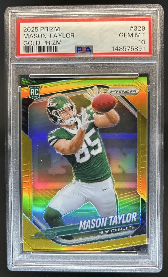 Mason Taylor Panini Prizm #329 Gold Prizm
