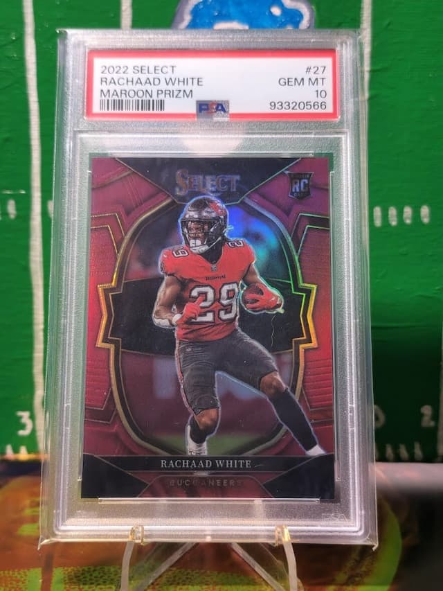 Rachaad White Panini Select #27 Maroon Prizm